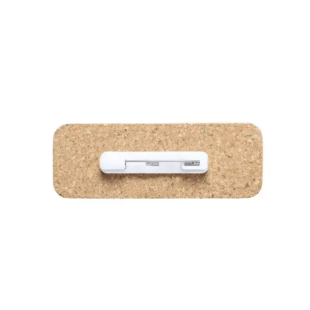 Name badge Sartal made of cork
