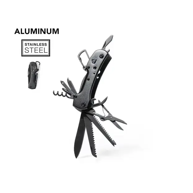 Multifunktionstaschenmesser Komit - schwarz personalisierte Geschenke , 7 image