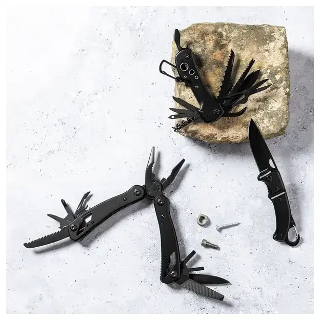 Multifunktionstaschenmesser Komit - schwarz personalisierte Geschenke , 6 image