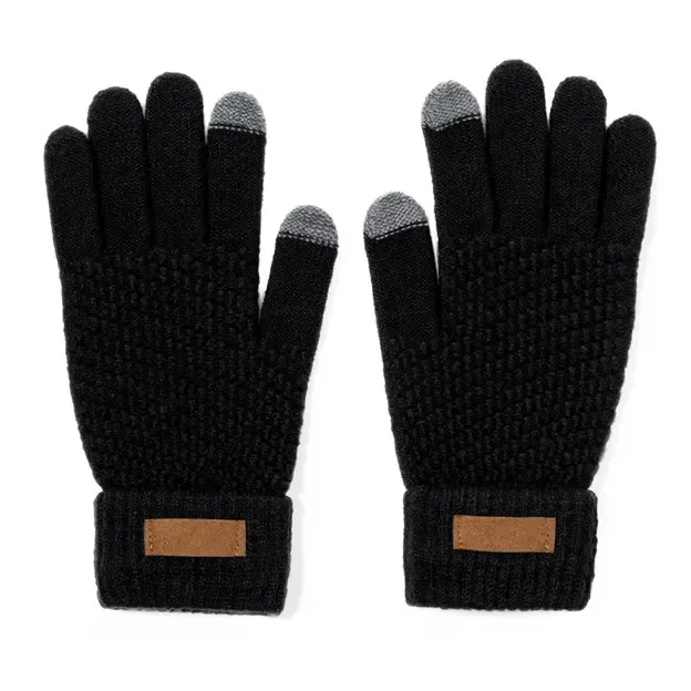 Touchpad Handschuhe Demsey - schwarz personalisierte Geschenke 