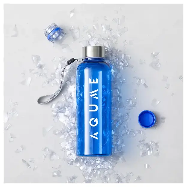 Trinkflasche Lecit - blau, Farbe: blau, Verpackung: Papier Tasche personalisierte Geschenke , 7 image