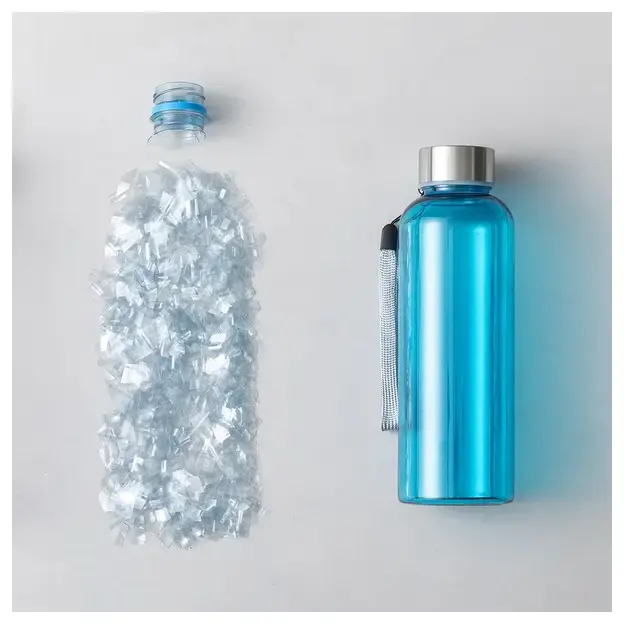 Trinkflasche Lecit - hellblau, Farbe: hellblau, Verpackung: Papier Tasche personalisierte Geschenke , 3 image
