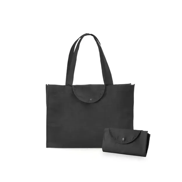 Faltbare Tasche Austen - schwarz, Farbe: schwarz personalisierte Geschenke 