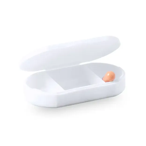 Pillendose Trizone - weiß