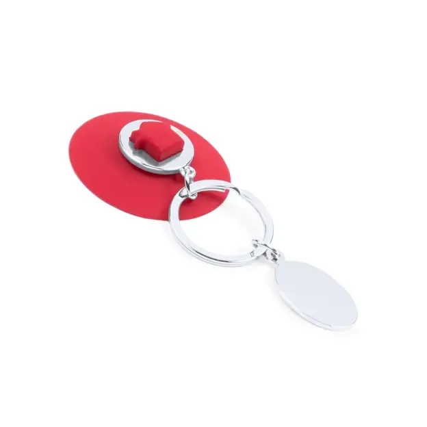 Schlüsselanhänger EK-Chip Halman - rot, Farbe: rot personalisierte Geschenke 