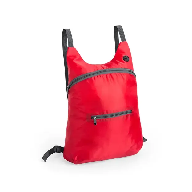 Faltbarer Rucksack Mathis - rot, Farbe: rot personalisierte Geschenke 