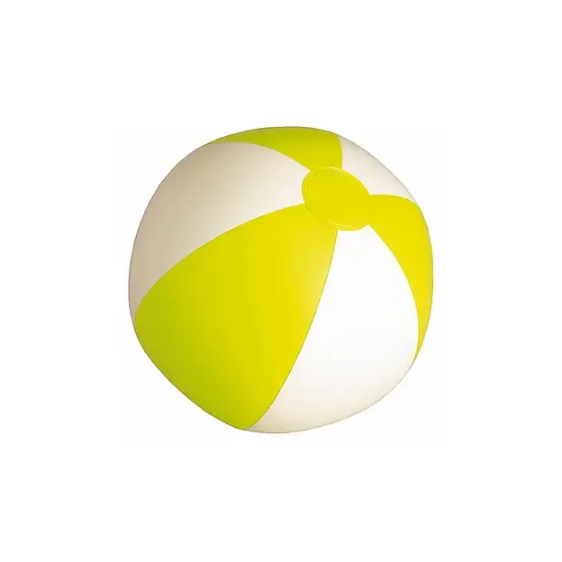Strandball Portobello - weiß - gelb, Farbe: weiß - gelb personalisierte Geschenke 