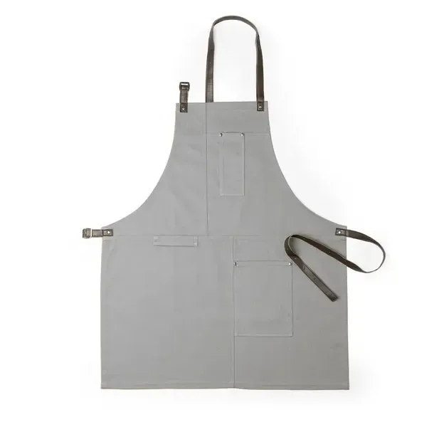 Schürze Vurcex - grau, Farbe: grau personalisierte Geschenke 