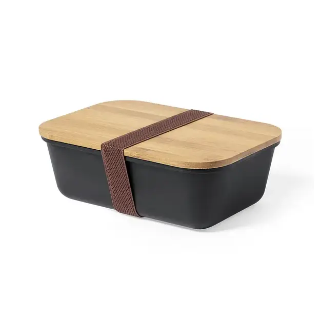 Lunch Box Thadan - schwarz, Farbe: schwarz personalisierte Geschenke 