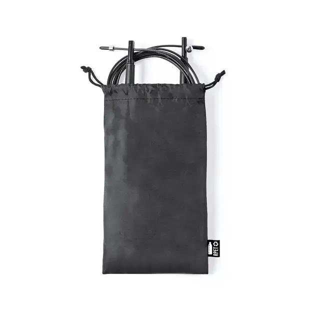 Sprungseil Lakex - schwarz, Farbe: schwarz personalisierte Geschenke 