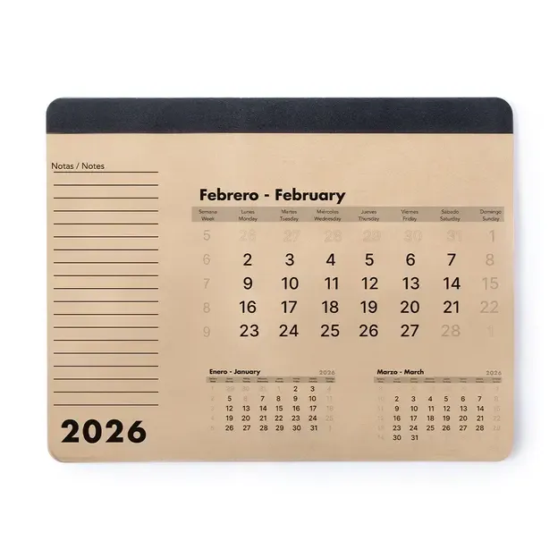 Mauspad Kalender Flen
