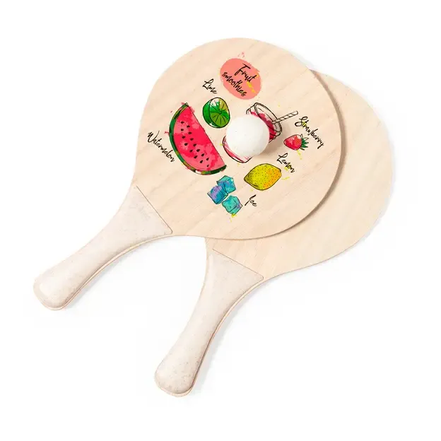 Sublimations Strand Schläger Zaxia - weiß, Farbe: weiß personalisierte Geschenke 