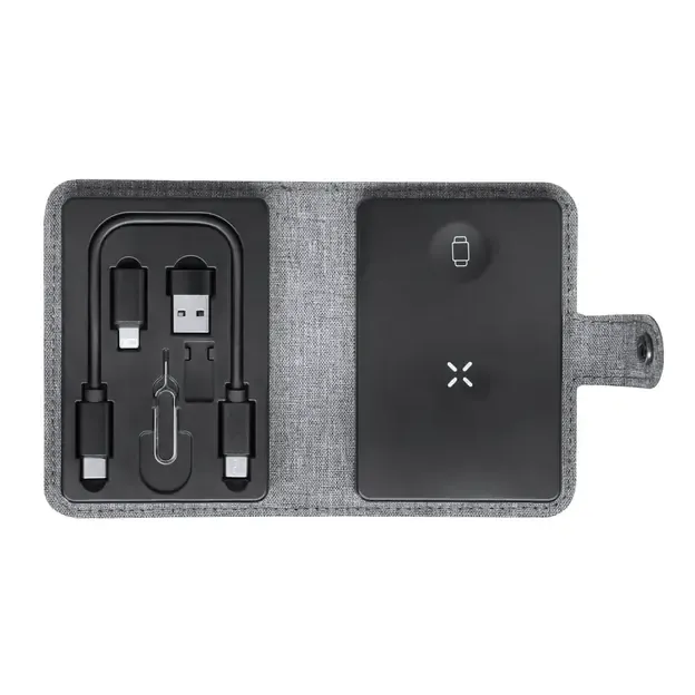 Ladegerät Zakary - grau, Farbe: grau personalisierte Geschenke 