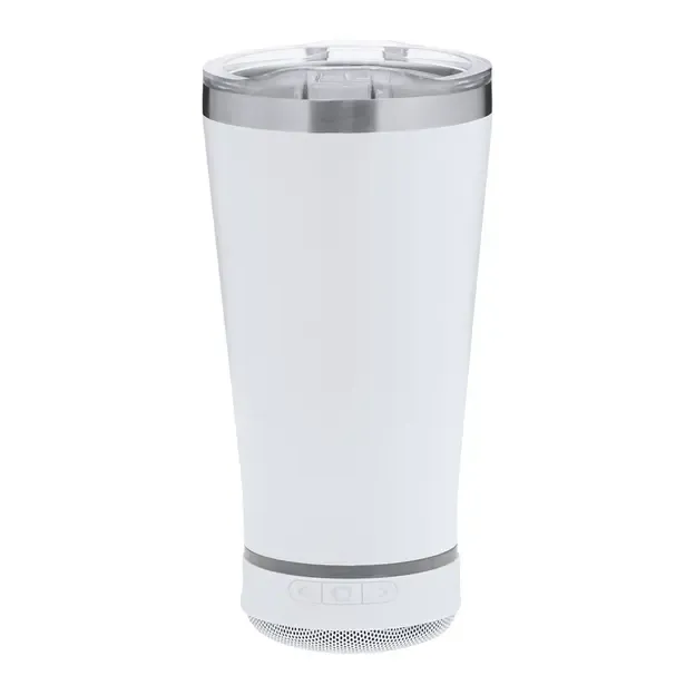 Lautsprecher Wärme Trinkbecher Tandix - weiß, Farbe: weiß personalisierte Geschenke 