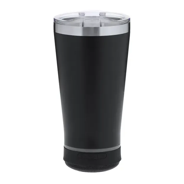 Lautsprecher Wärme Trinkbecher Tandix - schwarz, Farbe: schwarz personalisierte Geschenke 
