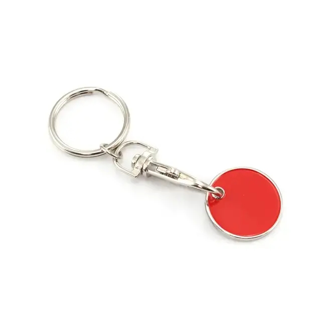 Shopping trolley coin keyring Euromarket