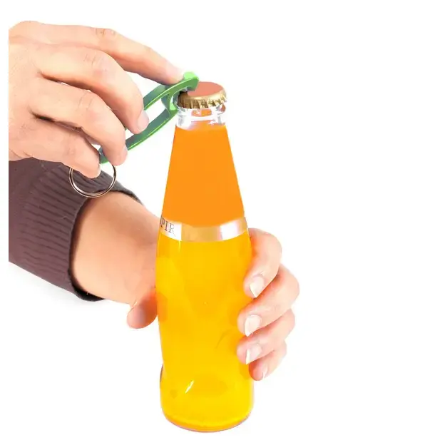 Schlüsselanhänger Flaschenöffner Samo - silber, Farbe: silber personalisierte Geschenke , 8 image