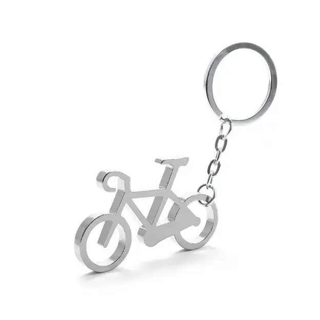 Schlüsselanhänger Ciclex - silber, Farbe: silber personalisierte Geschenke , 4 image