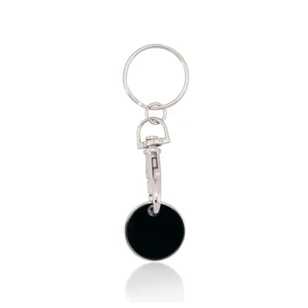 Shopping trolley coin keyring Euromarket