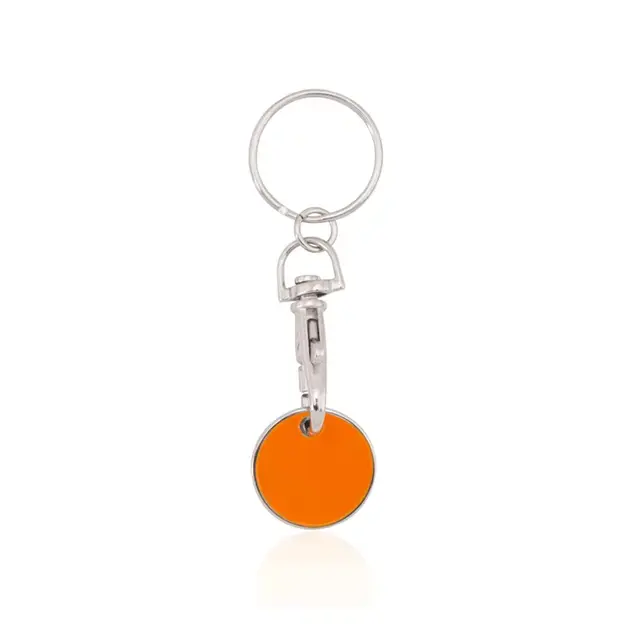 Shopping trolley coin keyring Euromarket