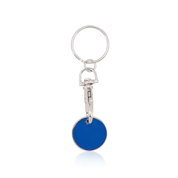 Shopping trolley coin keyring Euromarket