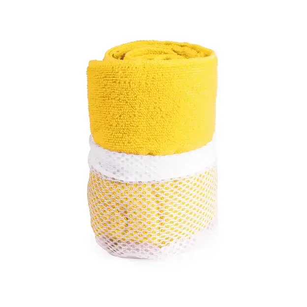 Saugfähiges Handtuch Gymnasio - gelb, Farbe: gelb personalisierte Geschenke , 2 image