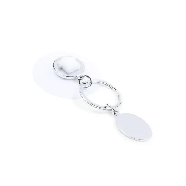 Shopping trolley coin keyring Halman