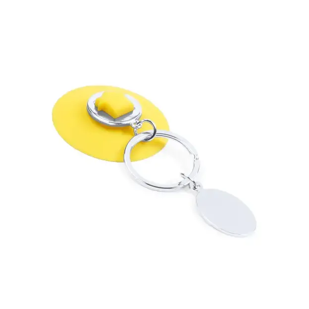 Shopping trolley coin keyring Halman