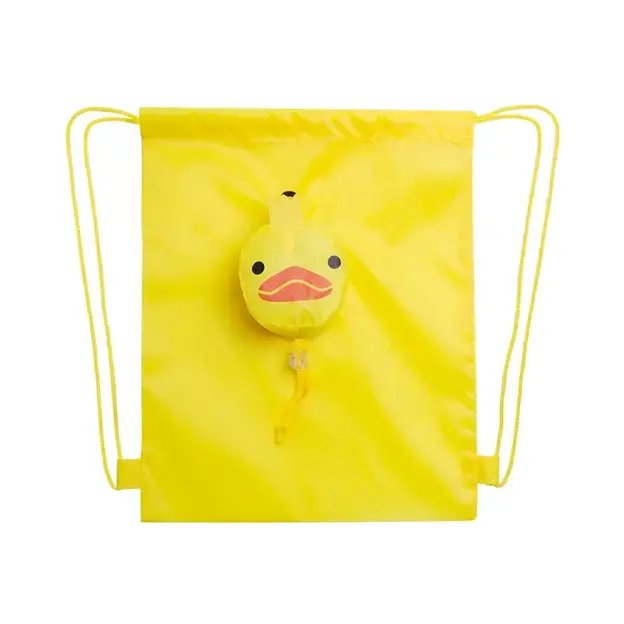 Faltbarer Rucksack Kissa - gelb, Farbe: gelb personalisierte Geschenke , 3 image