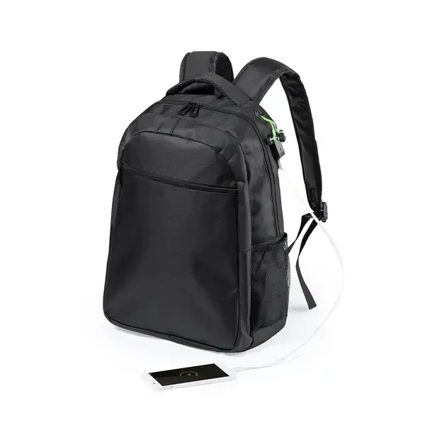 Rucksack Halnok - schwarz, Farbe: schwarz personalisierte Geschenke , 2 image