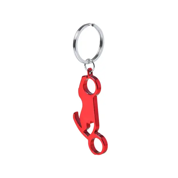Schlüsselanhänger Flaschenöffner Blicher - rot