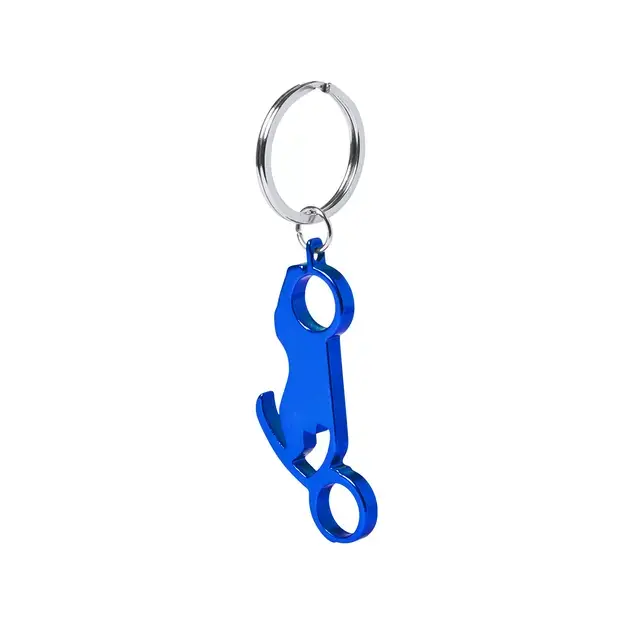 Schlüsselanhänger Flaschenöffner Blicher - blau