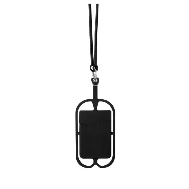 Schlüsselband Veltux - schwarz, Farbe: schwarz personalisierte Geschenke , 3 image