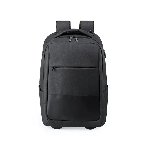 Trolley Rucksack Haltrix - schwarz, Farbe: schwarz personalisierte Geschenke , 3 image
