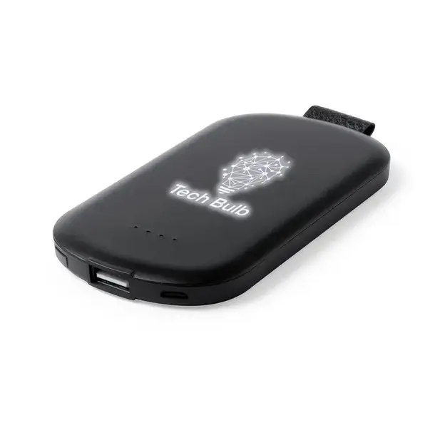 Power Bank Simmon - schwarz, Farbe: schwarz personalisierte Geschenke , 5 image