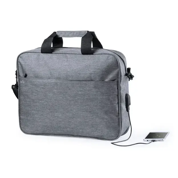 Dokumententasche Lenket - grau, Farbe: grau personalisierte Geschenke , 3 image