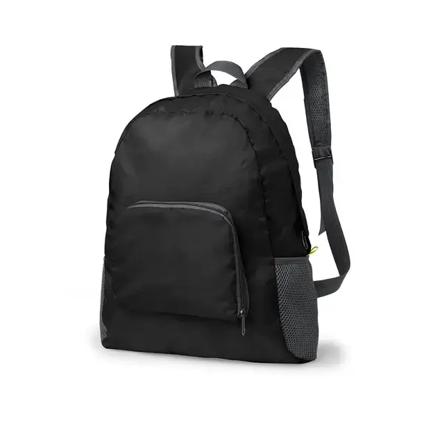 Faltbarer Rucksack Mendy - schwarz, Farbe: schwarz personalisierte Geschenke , 8 image