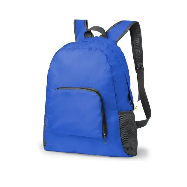 Faltbarer Rucksack Mendy - blau, Farbe: blau personalisierte Geschenke , 4 image