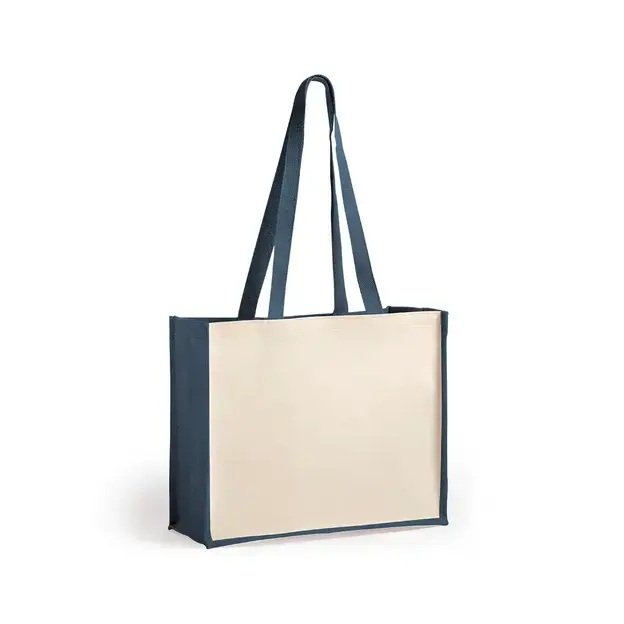 Tasche Rotin - navy blau