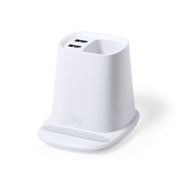 Multifunktion Stifthalter Pekon - weiß, Farbe: weiß personalisierte Geschenke , 2 image