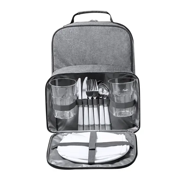Picnic Kühltasche Rucksack Kazor - grau, Farbe: grau personalisierte Geschenke , 3 image