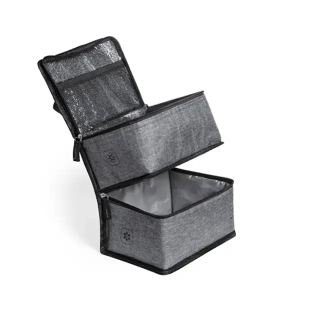 Kühltasche Stacy - grau, Farbe: grau personalisierte Geschenke , 2 image