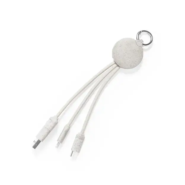 Ladegerätkabel Dumof - naturfarben, Farbe: naturfarben personalisierte Geschenke , 2 image