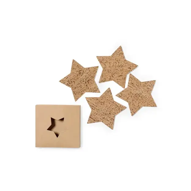 Cork coaster set Danop