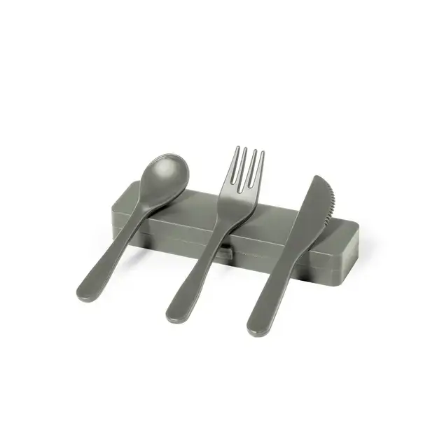 Besteckset Florax - grau, Farbe: grau personalisierte Geschenke , 4 image