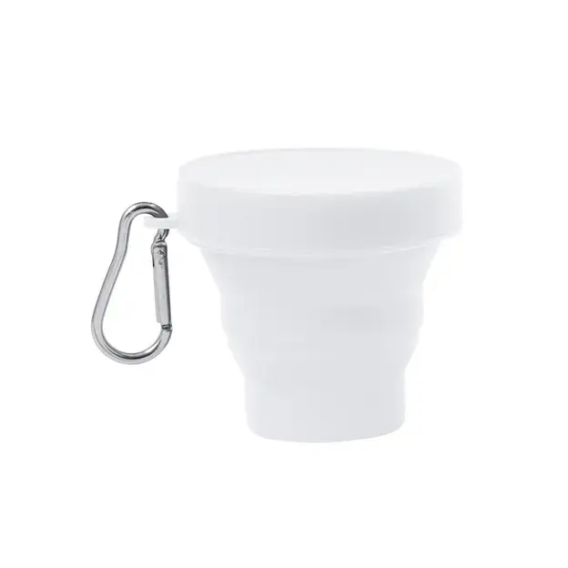 Faltbarer Trinkbecher Klimt - weiß, Farbe: weiß personalisierte Geschenke , 3 image