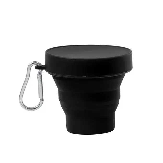 Faltbarer Trinkbecher Klimt - schwarz, Farbe: schwarz personalisierte Geschenke , 2 image