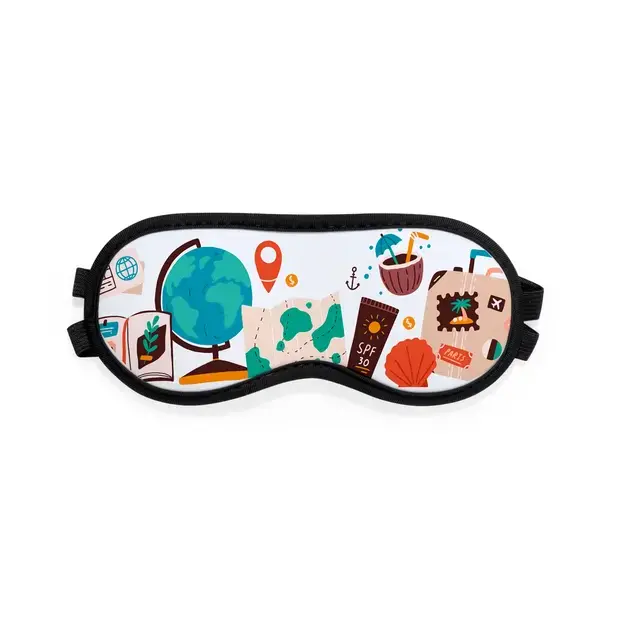 Sublimations Reise Augenmaske Ranta - weiß, Farbe: weiß personalisierte Geschenke , 2 image