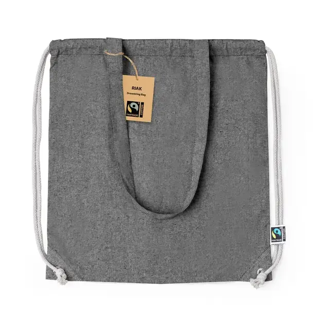 Rucksack Tasche Riak Fairtrade - schwarz, Farbe: schwarz personalisierte Geschenke , 8 image