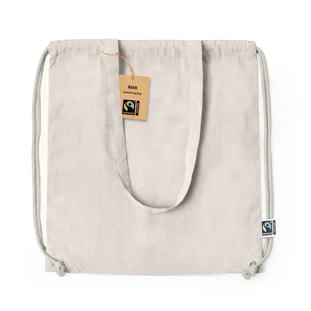 Rucksack Tasche Riak Fairtrade - naturfarben, Farbe: naturfarben personalisierte Geschenke , 7 image